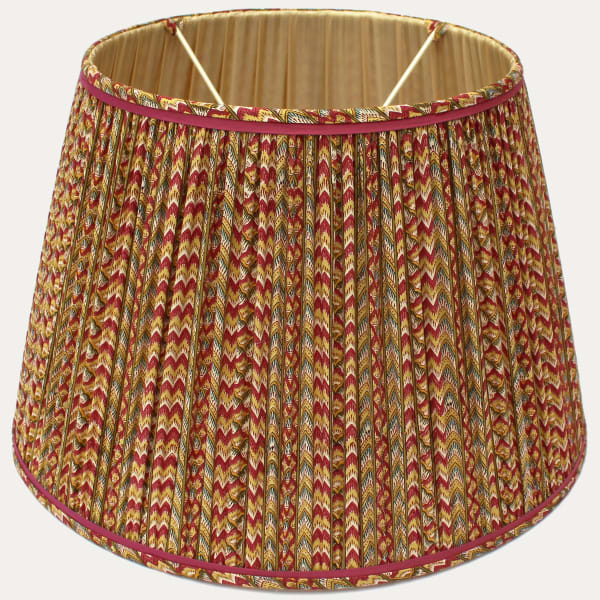 Aleta Fabrics Leila Stripe in Pink/Gold Lampshade