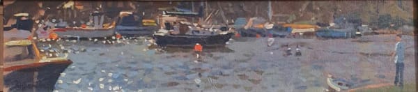 Richard Price Orange Buoy Original Oil Painting