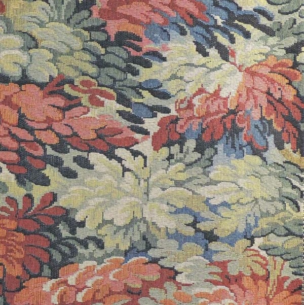 Green Tapestry Multicolored Red