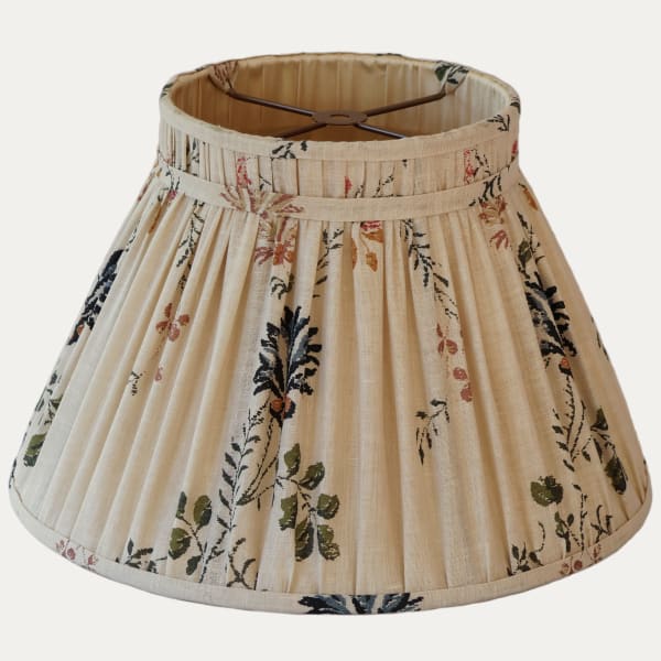 Robert Kime Cornflowers Collar Top Handsewn Lampshade