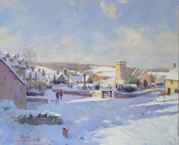 Snowy Snowshill by Edward Noott