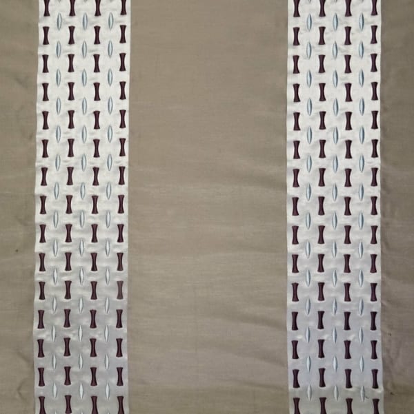 Cristina Stripes Taupe Turquoise