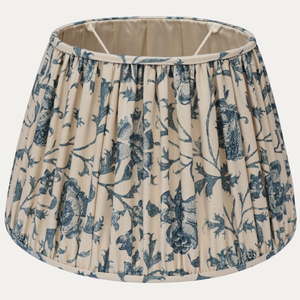 Namay Samay Godavari Indigo Handsewn Gathered Lampshade