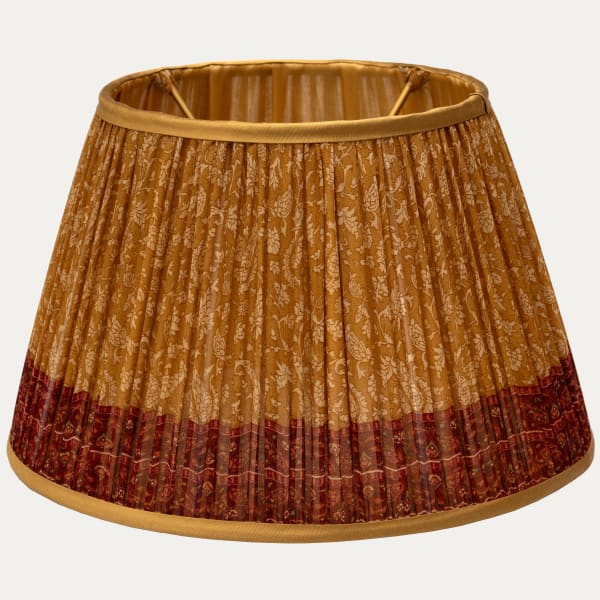 Vintage Pure Georgette Silk Sari Lampshade with Silk Lining