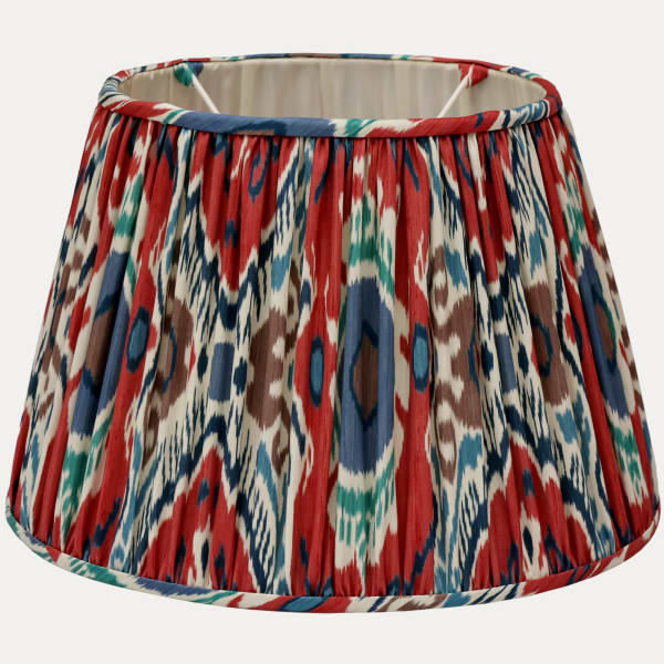 Sanderson Annato Midnight Ikat Lampshade with Silk Lining