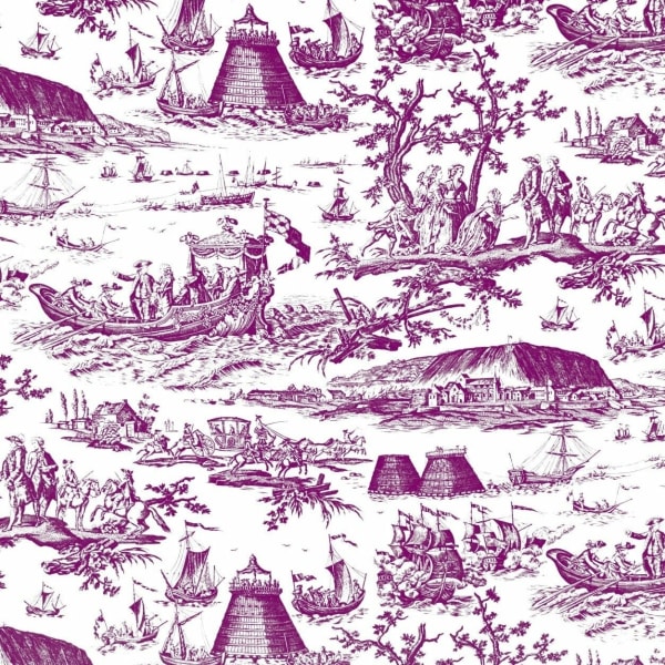 Toile Fete Navale Claire Rose