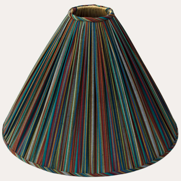 Vintage Azeri Jajim Striped Pendant Conical Lampshade