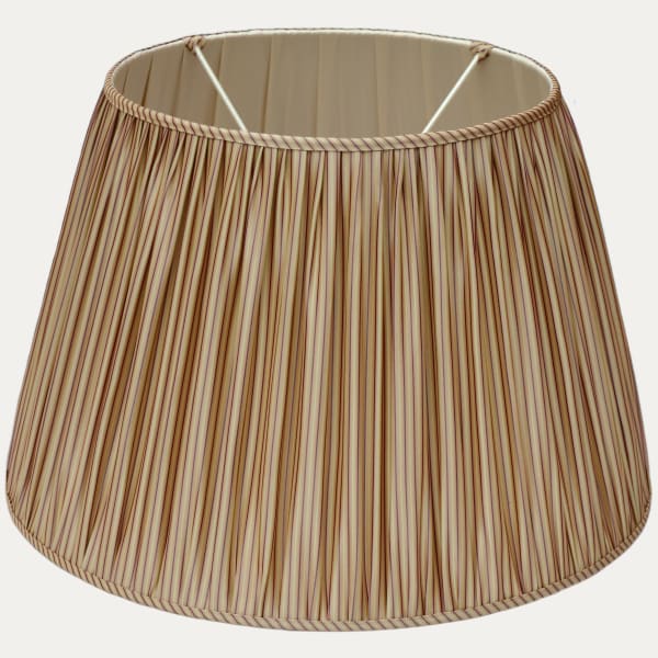 Claremont Autrichienne Striped Handsewn Gathered Lampshade