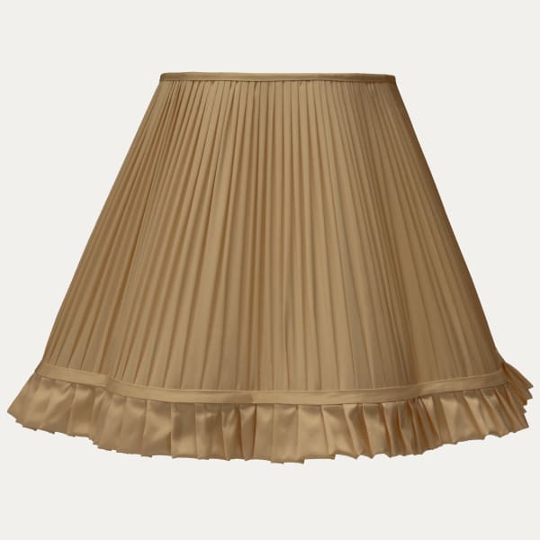 Fawn Taffetas Silk Scallop Lampshade