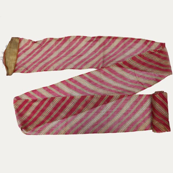 Vintage Rajasthan Leheriya Turban with Handmade Dyed Colours