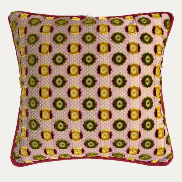 Exquisite Parisian Cut Velvet Decorative Cushion