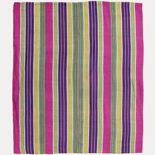 Vibrant Striped Silk Panel