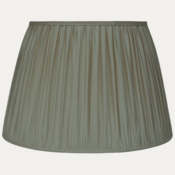 Crushed Pea Faille Lugano Silk Pembroke Lampshade