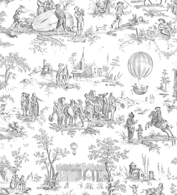 Canvas Ballon De Gonesse Clear Black