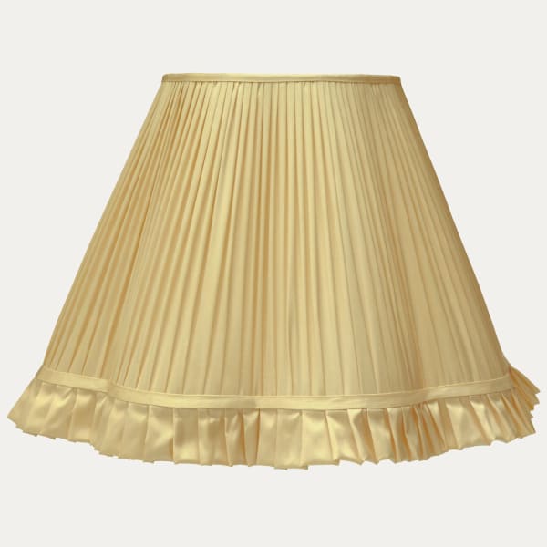 Citron Monotones SFJ Silk Scallop Lampshade