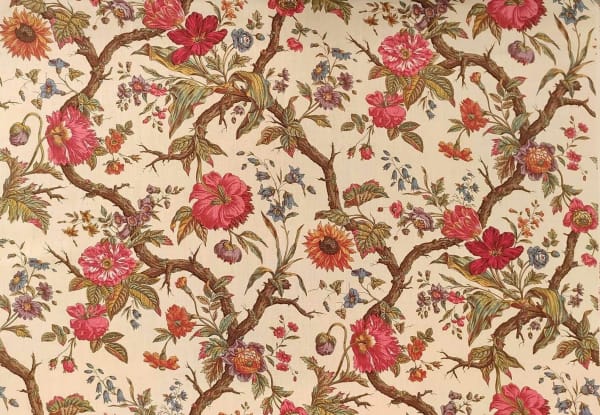 Toile Arbre Fleury Clair Multicolore