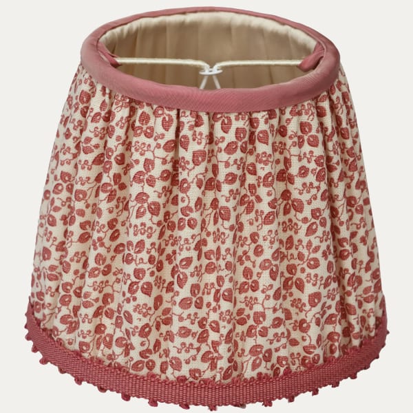 Namay Samay Viha Plum Handsewn Gathered Lampshade