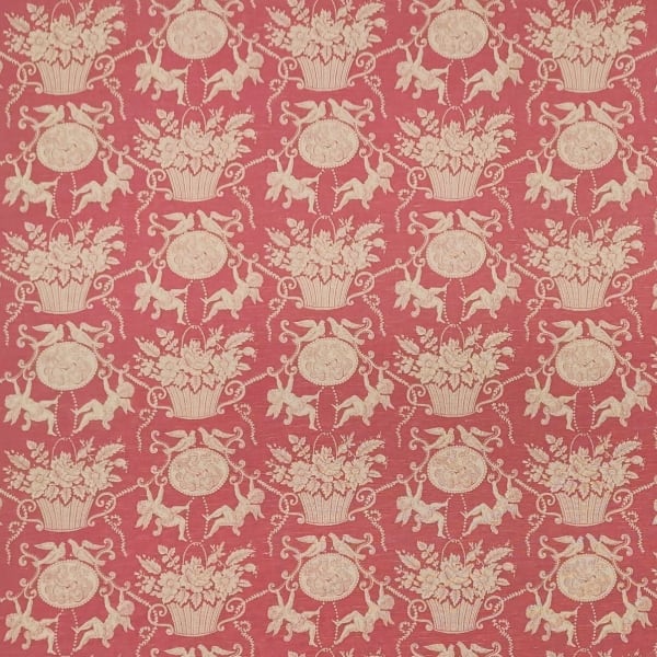 Toile Cherubins Rose Crème