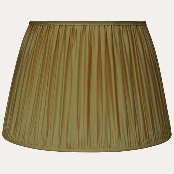 Shot Khaki Taffetas Fontanges Silk Pembroke Lampshade
