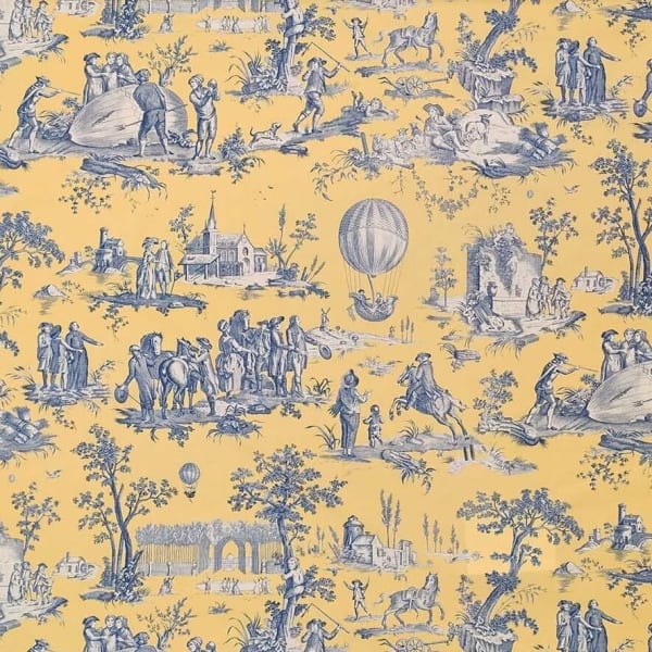 Canvas Ballon De Gonesse Yellow Blue