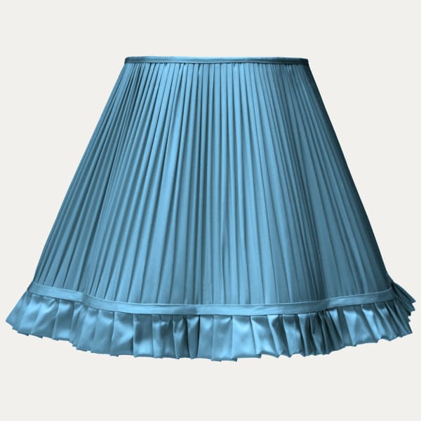 Douppion Atlantic Silk Scallop Lampshade