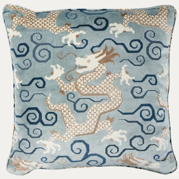 Schumacher Bixi Celestine Velvet Cushion