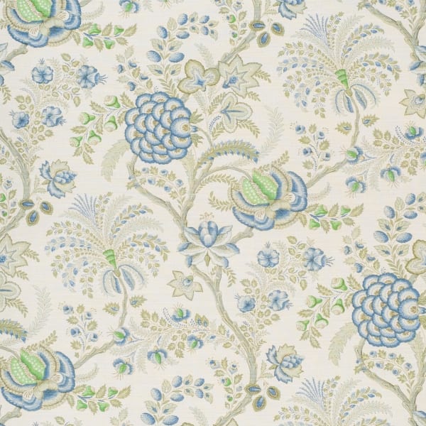 Palampore Blues Greens On Oyster