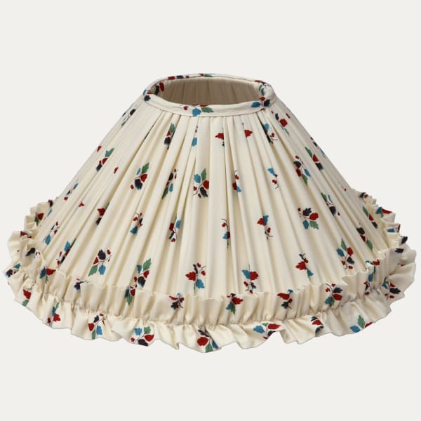 Decors Barbares Feuilles Nina Lampshade with Ruche Skirt
