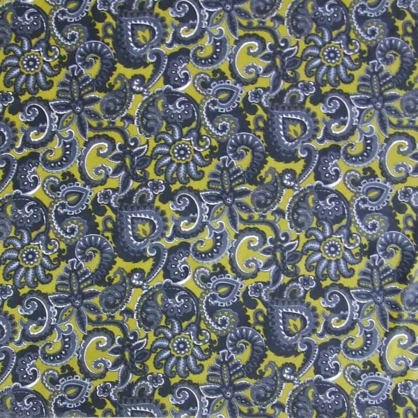 Darcha Velvet Yellow Gray