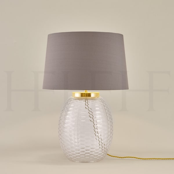 Mala Table Lamp Medium Clear Honeycomb