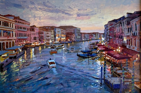 Bruce Yardley From the Rialto Bridge at Dusk
