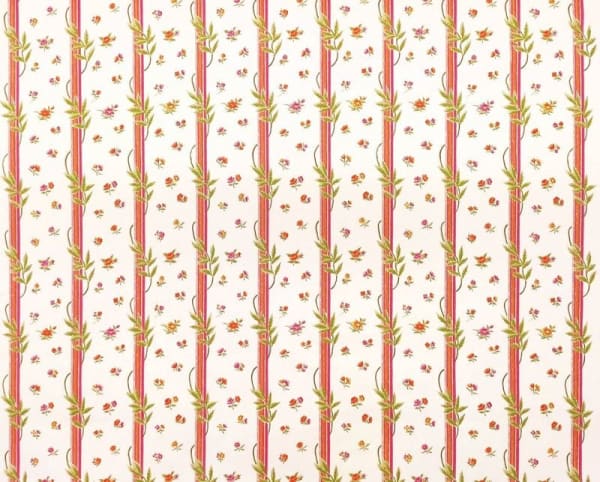 Percale Les Pampres Clair Orange Mandarine