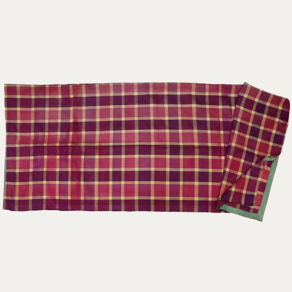 Antique Check Silk Textile