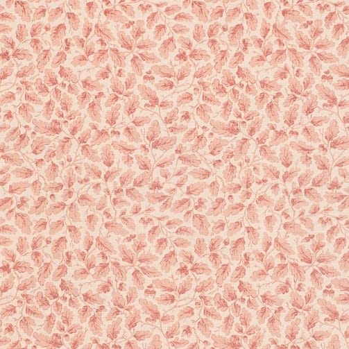English Oakleaf Red On Beige