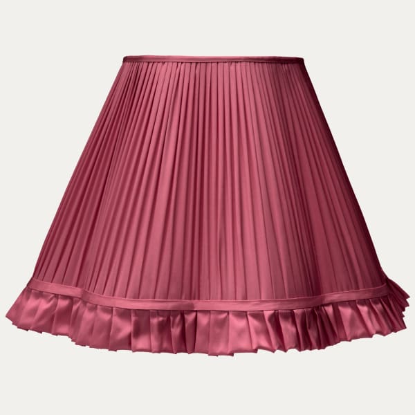Douppion Lipstick Silk Scallop Lampshade