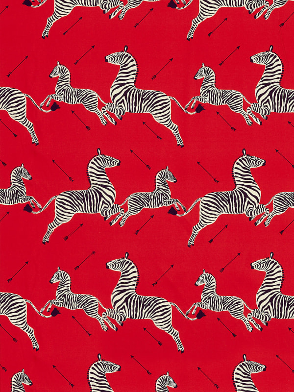 Zebras Petite Masai Red