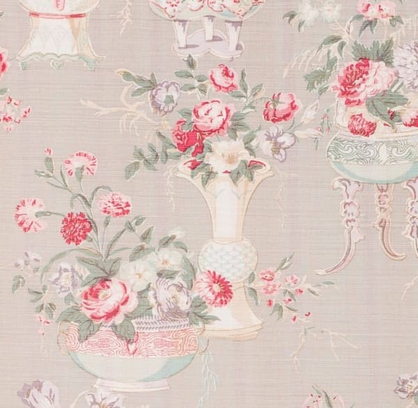 Chinese Vases Grey On Oyster