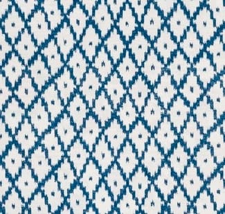 Ikat Blue On Oyster
