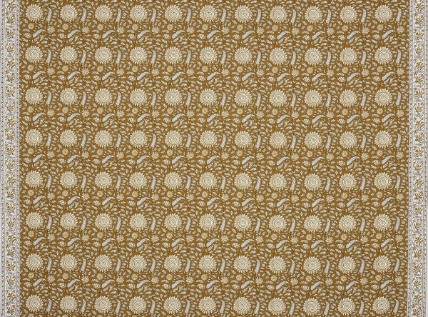 Semi Kalamkar Ocre