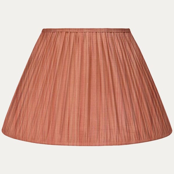 Rose Strie Taffetas Fontanges Silk Empire Lampshade