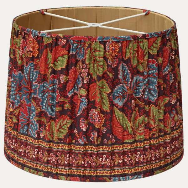 Decors Barbares Dans Le Foret Original Handsewn Drum Lampshade