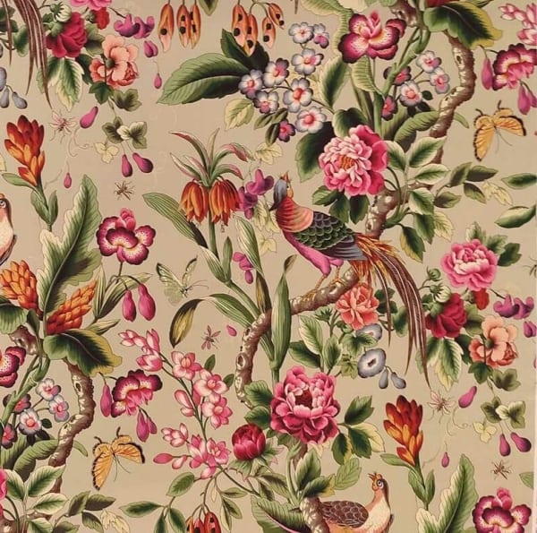 Pheasans Canvas Sand Multicolor