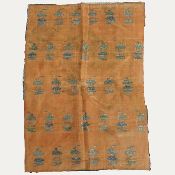 Safavid weaving (1501- 1736) from Persia - polychrome brocaded taffeta with lovely patina and stunning colours