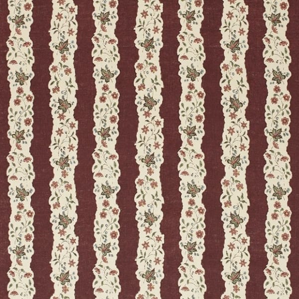 Red Oak Stripe Burgundy