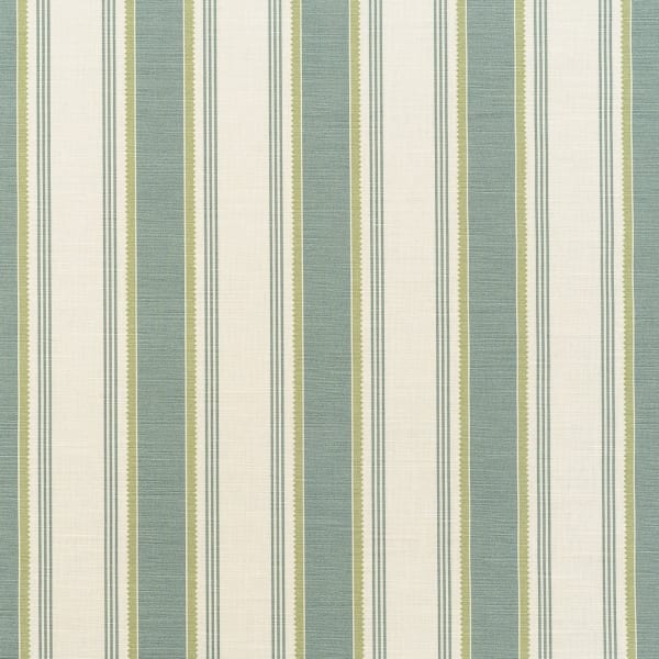 Pavillion Stripe Teal Green On Oyster