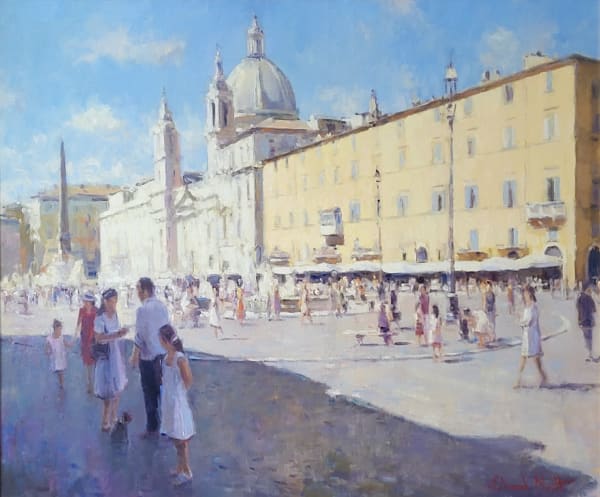 Piazza Navona, Rome by Edward Noott