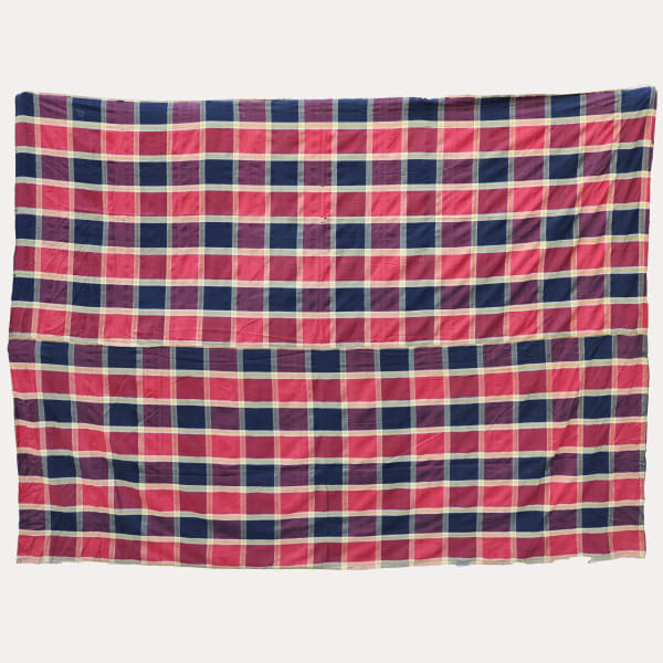 Large Check Uzbek Silk Panel