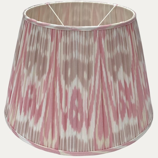 Robert Kime Andijan Pink Ikat Silk Cotton Lampshade