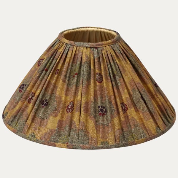 Arjumand Mughal Ocra Gathered Coolie Lampshade