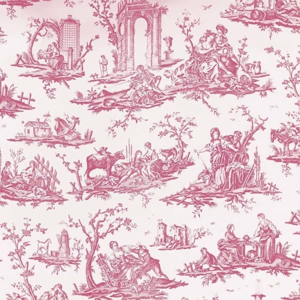 Toile Fragonard Framboise Clair